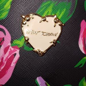 Pre-loved almost NEW Betsey Johnson wristlet clutch bag